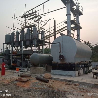 15.5kw Σύστημα πυρόλυσης και απόσταξης για την ανακύκλωση παλαιών ελαστικών