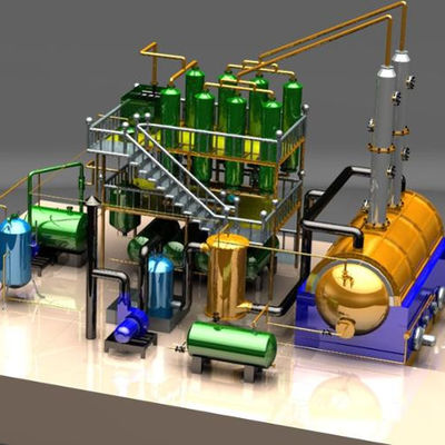25KW απευθείας θερμαινόμενη μηχανή απόσταξης αποβλήτων πετρελαίου για τη μετατροπή αργού πετρελαίου σε ντίζελ