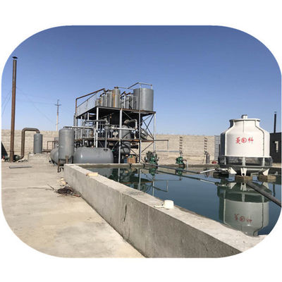 25KW απευθείας θερμαινόμενη μηχανή απόσταξης αποβλήτων πετρελαίου για τη μετατροπή αργού πετρελαίου σε ντίζελ