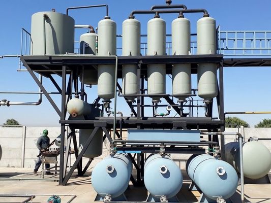 Q245R Ατσάλι λέβητα πλήρως αυτόματο απόβλητα αργού πετρελαίου σε μονάδα απόσταξης ντίζελ
