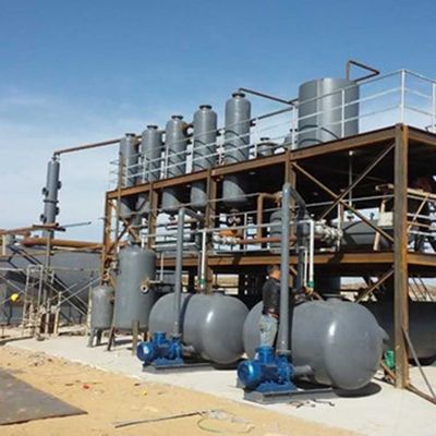D1200*3000mm Μίνι διυλιστήριο αργού πετρελαίου μονάδα απόσταξης πετρελαίου σε ντίζελ και βενζίνη