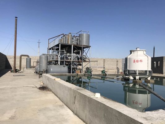 30000 kg Συνεχή παραγωγή Ντίζελ Επεξεργαστήριο ανακύκλωσης μηχανικού ελαίου για την εξόρυξη ενέργειας