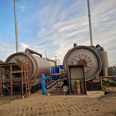 Μηχανή πυρόλυσης για τα απόβλητα ελαστικών και πλαστικών για καύσιμο πετρελαίου