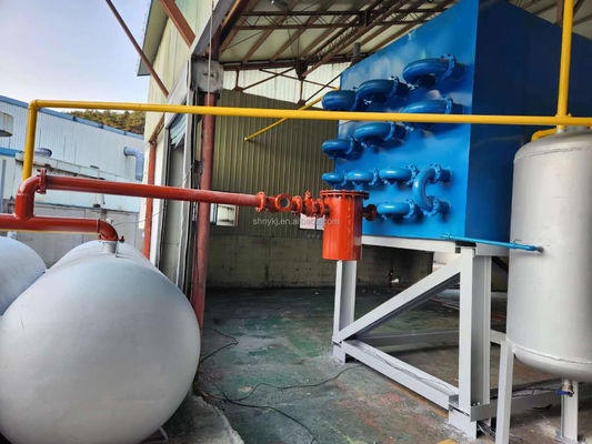 2800mm*7700mm Μηχανή πυρόλυσης από τα σκουπίδια ελαστικών σε πετρέλαιο για βιώσιμη χρήση πόρων