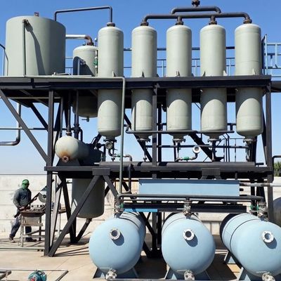 100000 kg Εγκαταστάσεις απόσταξης χρησιμοποιημένου πετρελαίου κινητήρα, διύλισης σε βενζίνη, ντίζελ και βασικού πετρελαίου