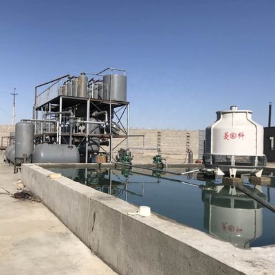 100000 kg Εγκαταστάσεις απόσταξης χρησιμοποιημένου πετρελαίου κινητήρα, διύλισης σε βενζίνη, ντίζελ και βασικού πετρελαίου